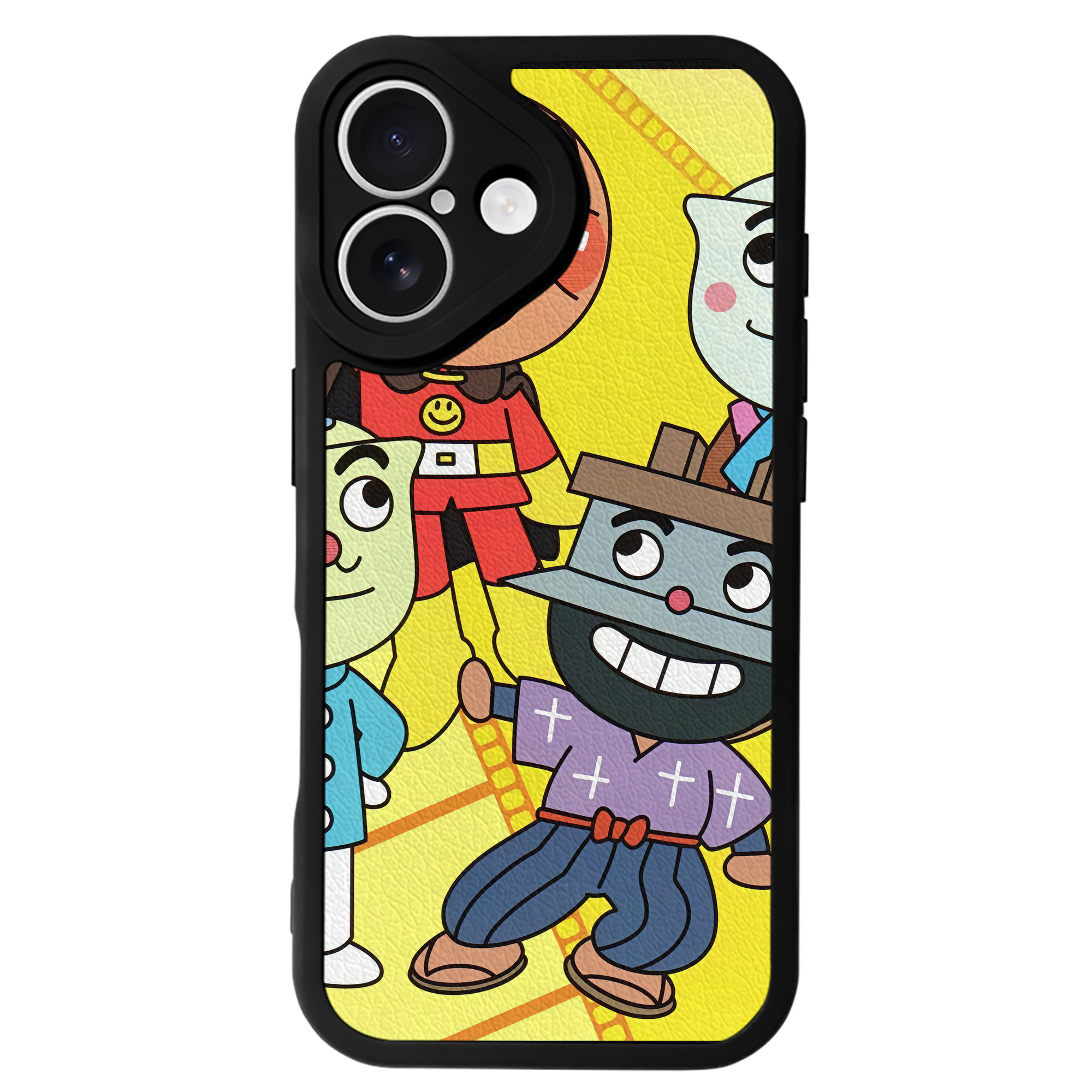（画像用） アンパンマン Anpanman 【iPhone 16シリーズ対応】シリコンスマホケース（レザー調） 材質：シリコン